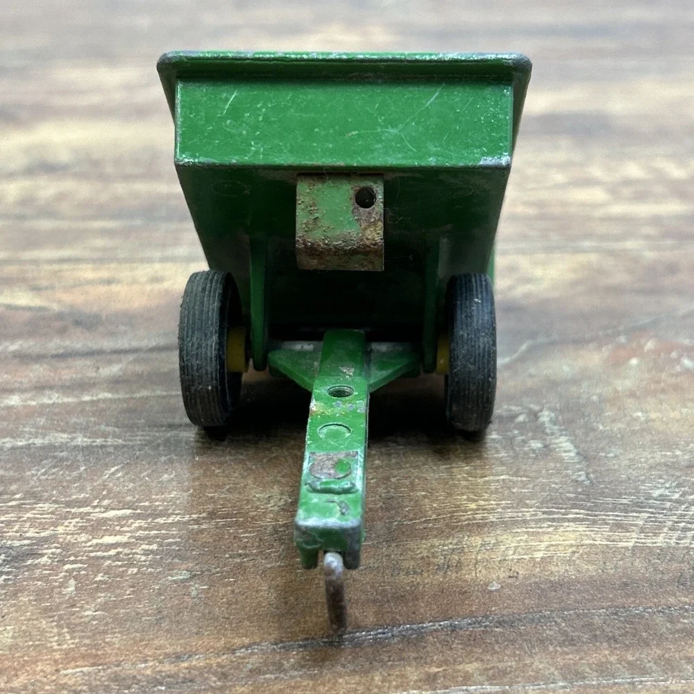 Vintage 1960's 70's Ertl John Deere 140 Lawn Garden Tractor W/ Dump Cart 1:16